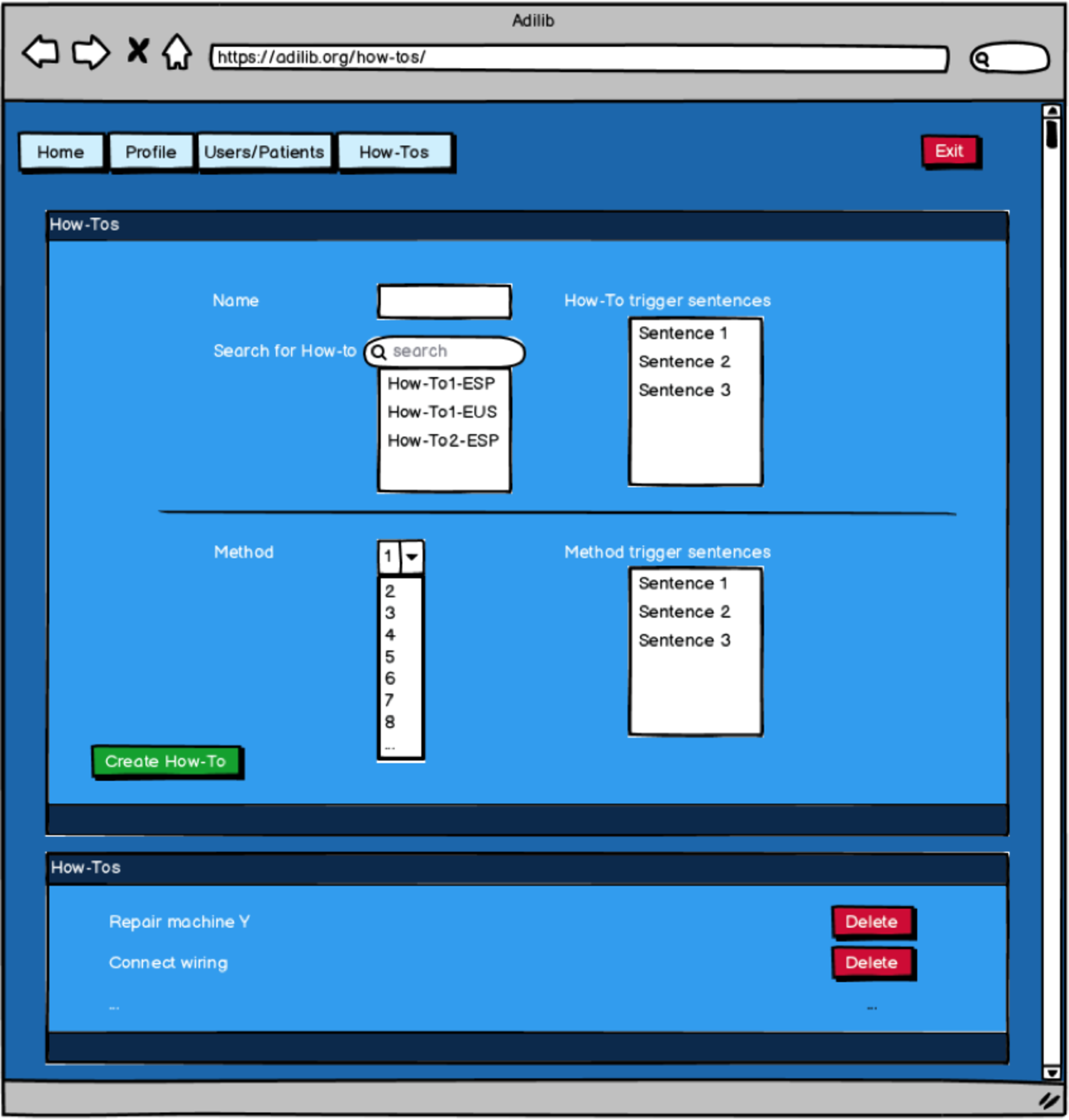 VICOM website prototype