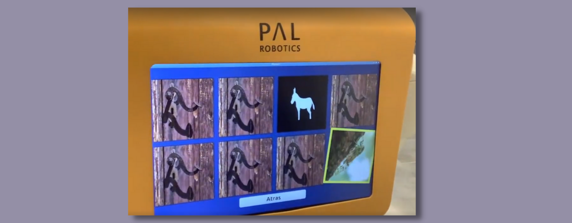 ARI robot Memor-i game screen.