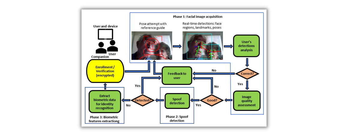 User interaction and recognition workflow.