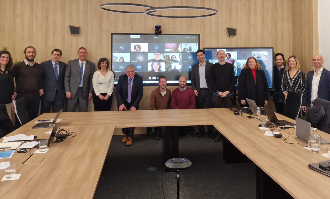 Group photo of the health and care cluster meeting participants